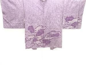 アンティーク　本総絞りヱ霞に葉模様絵羽織